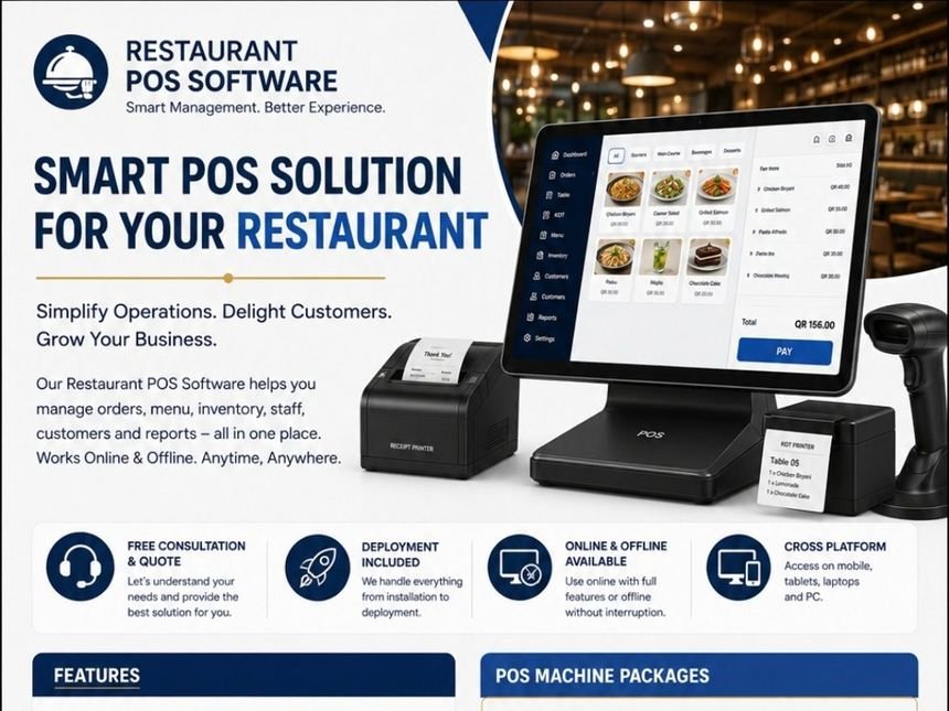 Restaurant & Shops POS system brochure